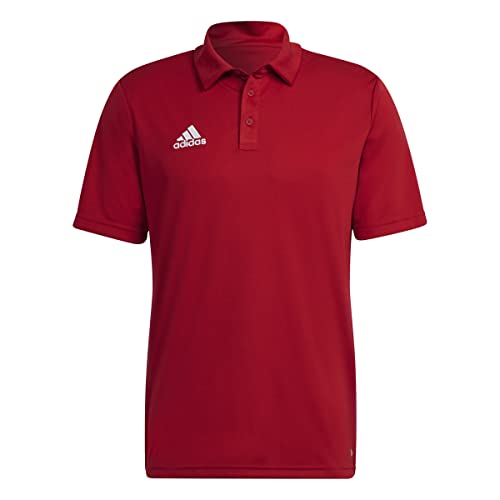 Adidas Entrada 22 Short Sleeve Polo Shirt Maglietta, Team Power Red 2, L Uomo