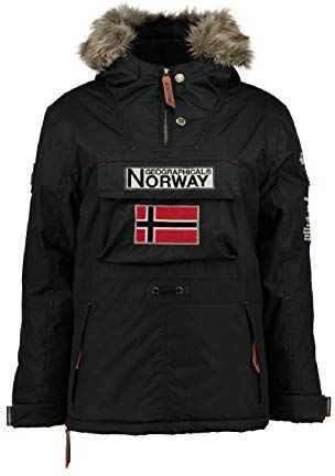 Geographical Norway Parka de Hombre--Negro-XL, Black