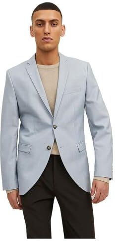 Jack & Jones Jprfranco Blazer Noos, Uomo Camicia casual, Blu (Cashmere Blue), 56