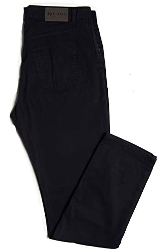 Holiday Jeans Pantalone Modello LINHAI Primaverile/Estivo Uomo Cotone TG. 46 48 50 52 54 56 58 60 Made in Italy! (Blu Scuro, 48)