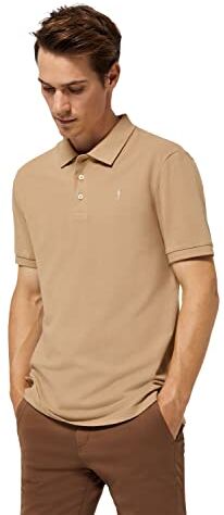 Polo Club Polo Manica Corta Uomo Sand Terra Regular Fit Maglietta 100% Cotone