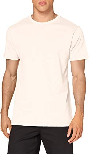 Build Your Brand T-Shirt Round Neck, Pink Marshmallow, M Uomo