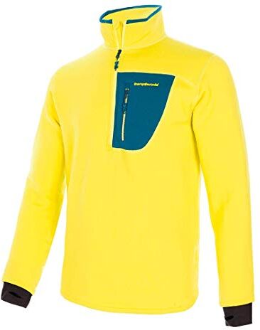 TRANGOWORLD Trx2 Stretch PRO, Pullover Uomo, Giallo/Blu, XXL