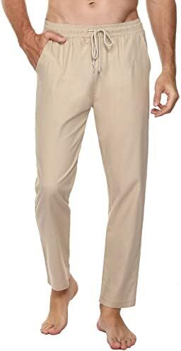 Sykooria Pantaloni Uomo Casual Uomo Pantaloni Pantaloni della Tuta con Coulisse Pantalone a Gamba Dritta Sweatpants per Casual Vacanze Jogging