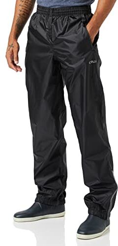 CMP Pantaloni Pioggia Da Uomo, Nero, XS