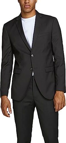 Jack & Jones Jprfranco Blazer Noos, Uomo Camicia casual, Nero, 48