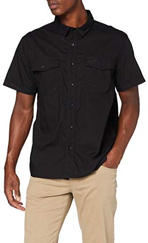 Brandit Bandit Roadstar Quadri B-4003, Camicia da Uomo, Nero (Black), M