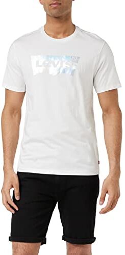 Levis Graphic Crewneck Tee, Uomo, Foil White, L