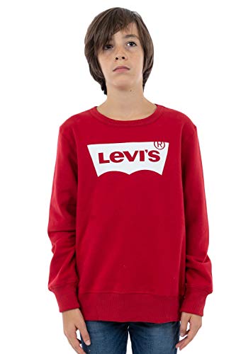 Lvb Batwing Crewneck, Felpa Bambini e ragazzi, Rosso (Levis Red/ White), 10 anni