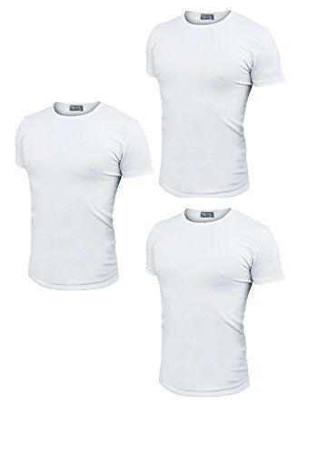 Coveri Maglietta Intima Uomo Girocollo Offerta  E 6 Pezzi, Maglia Uomo in Cotone BIELASTICO ET 1000 ( Pezzi Bianchi, 5-L)