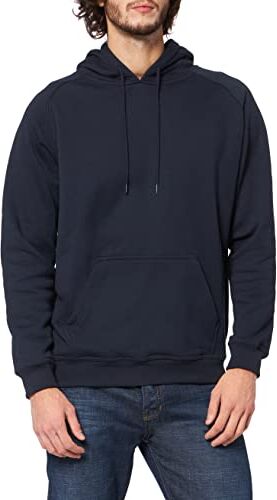 Urban Classics Felpa con Cappuccio per Uomo, Invernale, Hoody Tinta Unita, Basic Casual Style, Colore: blu navy, Taglia: S