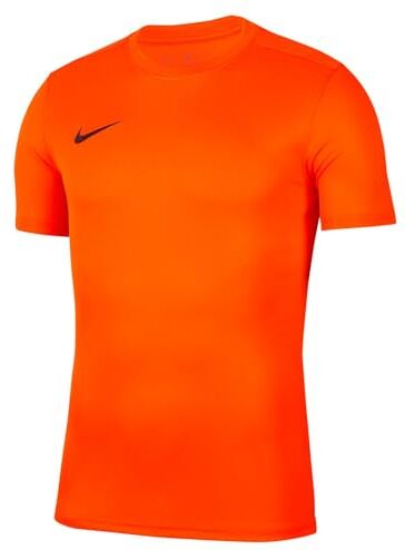 Nike M Nk Dry Park VII JSY SS, Maglietta a Maniche Corte Uomo, Safety Orange/Black, XL