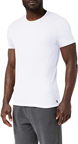 LOVABLE LVB T-Shirt Girocollo Stretch Cotton Uomo, Bianco, 5/L