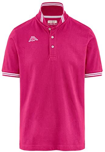 Kappa LOGO MALTAX 5 MSS POLO UOMO PIQUET COTONE T-SHIRT MAGLIA REGULAR 302MX50 Taglia S Colore principale Fuchsia