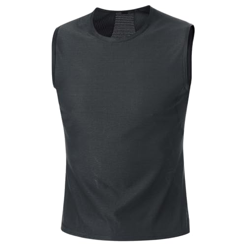 GORE WEAR M Base Layer Sleeveless Shirt, Maglia senza maniche Uomo, Nero, XL