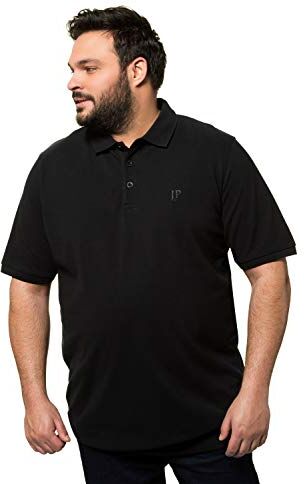 JP 1880 Polo Piquee Con Vita, Polo Uomo, Nero, 8XL