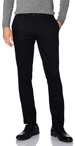 Dockers SIGNATURE KHAKI SLIM FIT PANTS, Pantaloni Chino Uomo, Nero (Black), 33W / 30L