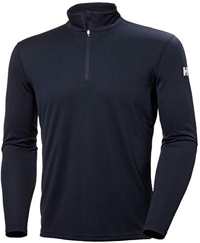 Helly Hansen Uomo Maglia Termica HH Tech Mezza Zip, XL, Marina Militare