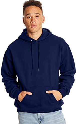 Hanes Ultimate Cotton® Pullover in felpa con cappucio da adulti. Deep Navy XL