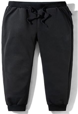 TANGZHEN Pantaloni Da Jogging Da Uomo Tuta Casual, Pantaloni Foderati In Pile Ultra Caldi (Color : Noir, Size : XXL)