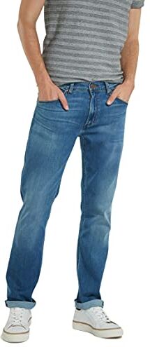 Wrangler Greensboro Jeans, Blu (Bright Stroke 91q), 33W / 36L Uomo