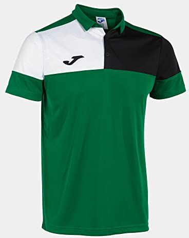 Joma Polo m/c Uomo Crew V Verde Nero Bianco