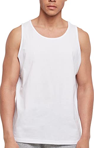 Build Your Brand Basic Tank Canotta, Bianco, 3XL Uomo