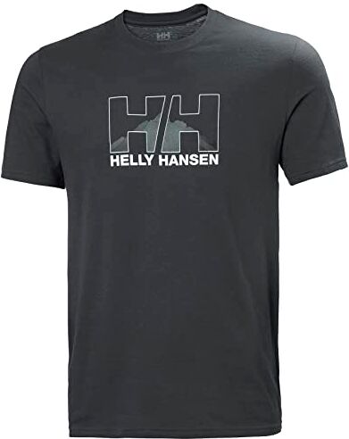 Helly Hansen Uomo Maglietta Nord Grafica, 2XL, Ebano