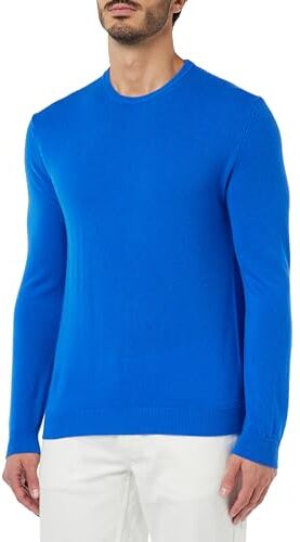 United Colors Of Benetton G/C M/L  Maglia Girocollo Manica Lunga, Bluette 0P1, XL Uomo