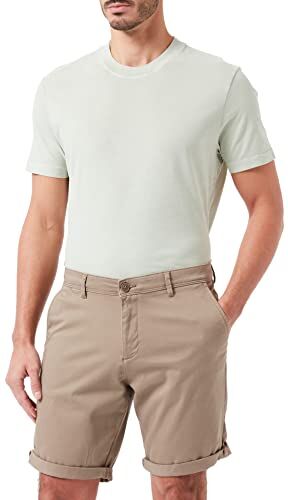 Jack & Jones Jjibowie Jjshorts Solid Sa SN Pantaloni Corti, Beige, XXL Uomo