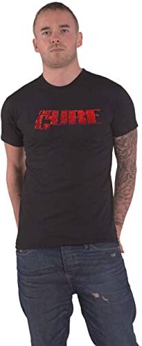 The Cure T Shirt Diamante Band Logo Nuovo Ufficiale Unisex Nero Size M