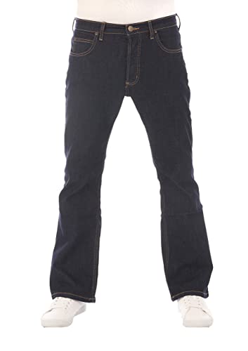 Lee Jeans da Uomo Bootcut Denver Pantaloni Blu Jeans Uomo Cotone Stretch Denim Blu w30 w31 w32 w33 w34 w36 w38 w40 w42 w44, Rinse (), 33W / 32 L