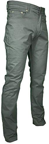 Mastino Pantalone Uomo Estivo 5 Tasche Regular Fit Gamba Dritta Elasticizzato Vita Alta Colorato (IT, Numero, 54, Regular, Regular, Verde)