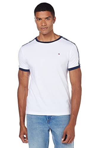 Tommy Hilfiger Rn Tee Ss, Maglietta Uomo, White, XL