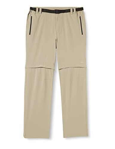 CMP Pantaloni Zip Off Elasticizzati Da Uomo, Corda, 56