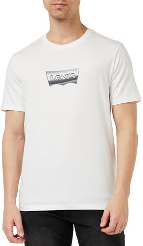 Levis Graphic Crewneck Tee, Uomo, Chrome Batwing White+, M