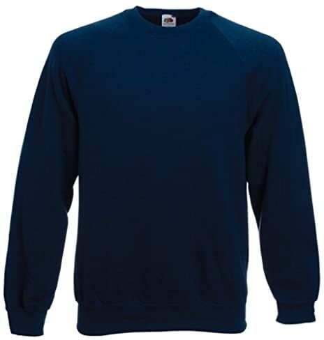 Fruit of the Loom – Felpa da uomo blu navy vintage XL