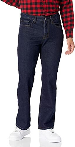 Amazon Essentials Jeans Dritti con Taglio Bootcut Uomo, Slavato, 32W / 34L