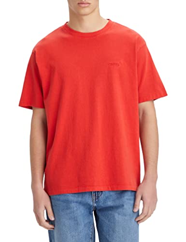 Levis Red Tab Vintage Tee, T-Shirt Uomo, Aura Orange Garment Dye, S