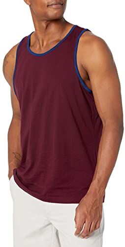 Amazon Essentials Top a Canotta Regular Fit Uomo, Blu Bordeaux, XL