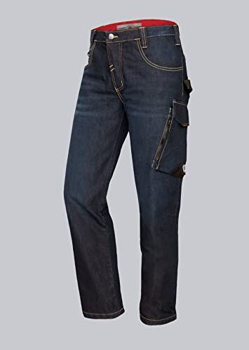 BP Jeans da Lavoro, Silhouette snella, Taglio ergonomico, Tessuto Elasticizzato, 78% Cotone, 22% elastomultiestere, vestibilità Aderente, Taglia: 29/34, Colore: Blu Scuro
