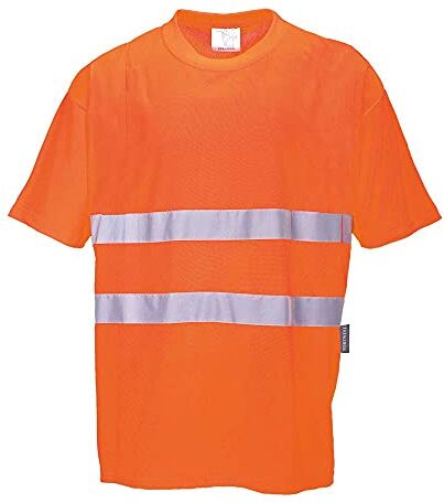 Portwest Maglietta Manica Corta Alta Visibilità, Arancio, XXXL