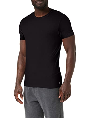 LOVABLE LVB T-Shirt Girocollo Stretch Cotton Uomo, Nero, 7/XXL