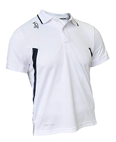 KOOKABURRA KB, Polo Unisex, White/Ink, Taglia 14