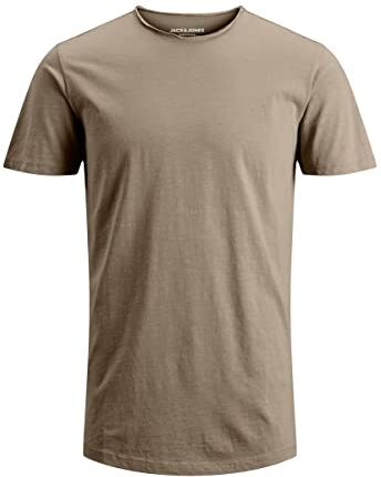 Jack & Jones Jjebasher Tee O-Neck SS Noos T-Shirt, Crockery/Fit: Reg, XXL Uomo