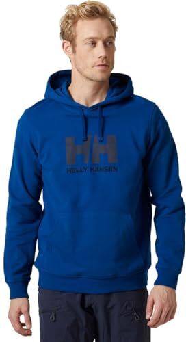 Helly Hansen Uomo HH Logo Hoodie, Blu, 2XL