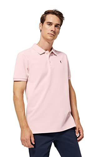 Polo Club Polo Manica Corta Uomo Rosa Regular Fit Maglietta 100% Cotone