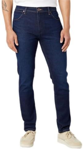 Wrangler Larston, Jeans Uomo, Blu (Landed), 33W / 34L