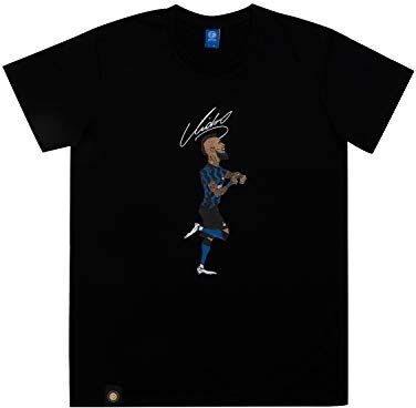 Inter T-Shirt Characters Vidal Black Edition, Unisex – Adulto, Nero, XXL