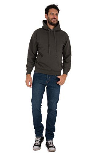 Fruit of the Loom Hooded Sweat Felpa con Capuccio, Rosso (Light Graphite GL), XXL Uomo